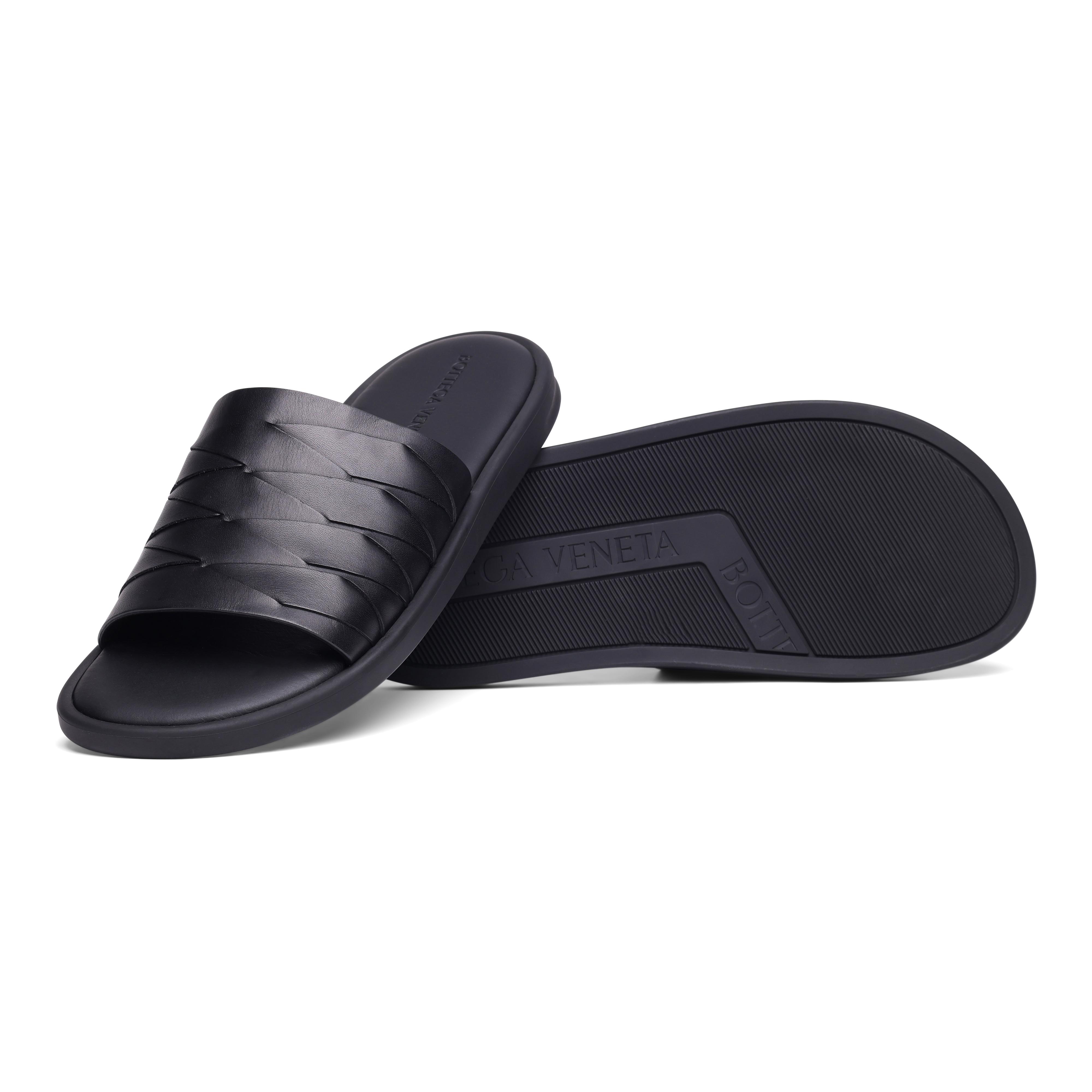 Bottega Veneta Intrecciato Slide Sandals - Picture 10 of 10
