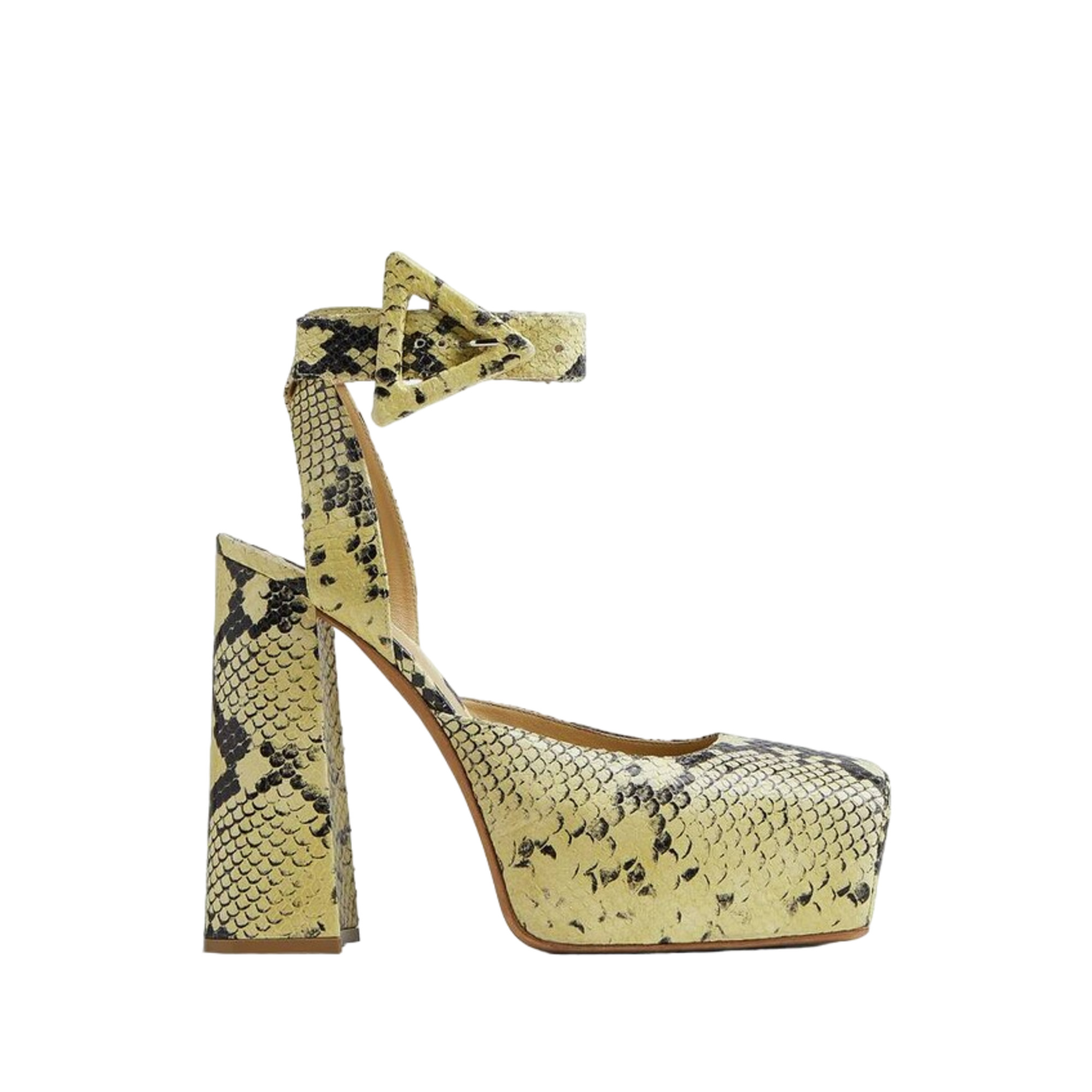 Bottega Veneta Faded Python Noir Tower Pumps - Picture 13 of 24