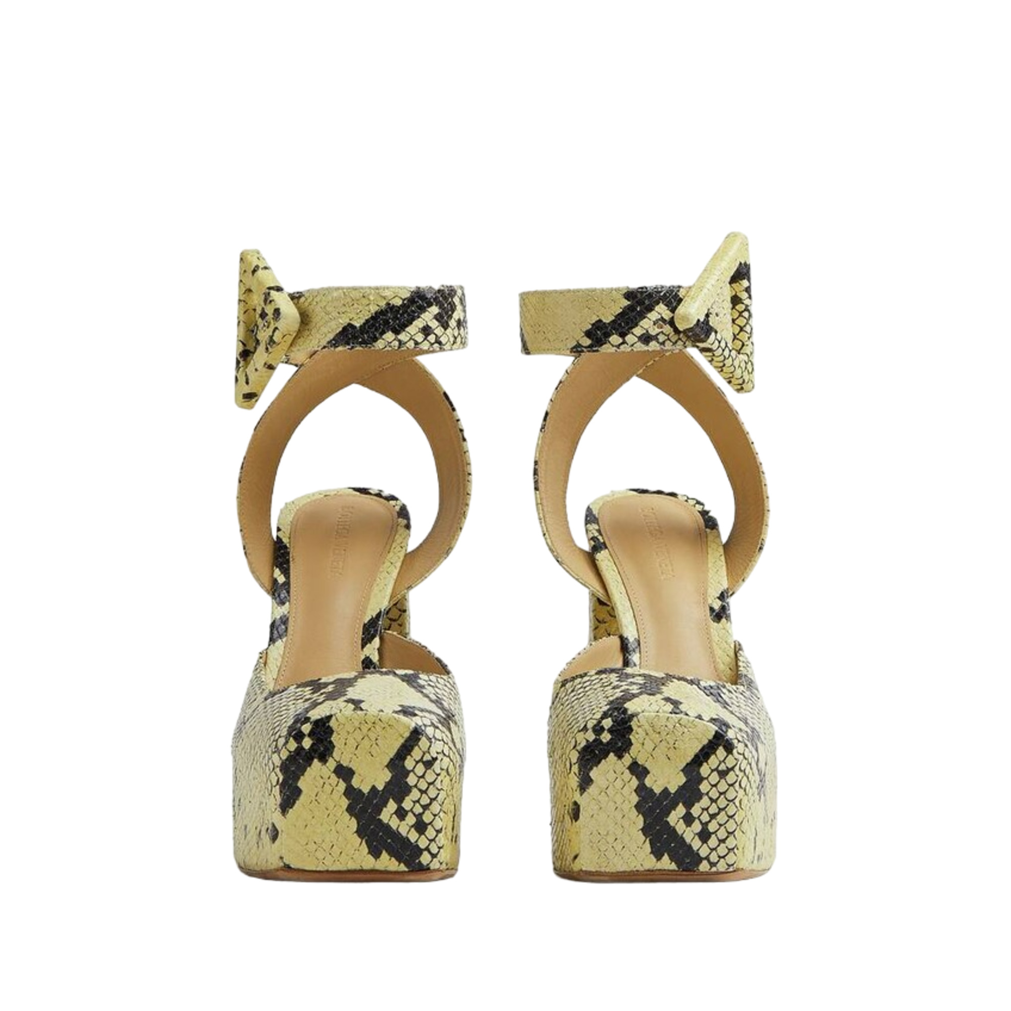 Bottega Veneta Faded Python Noir Tower Pumps - Picture 22 of 24