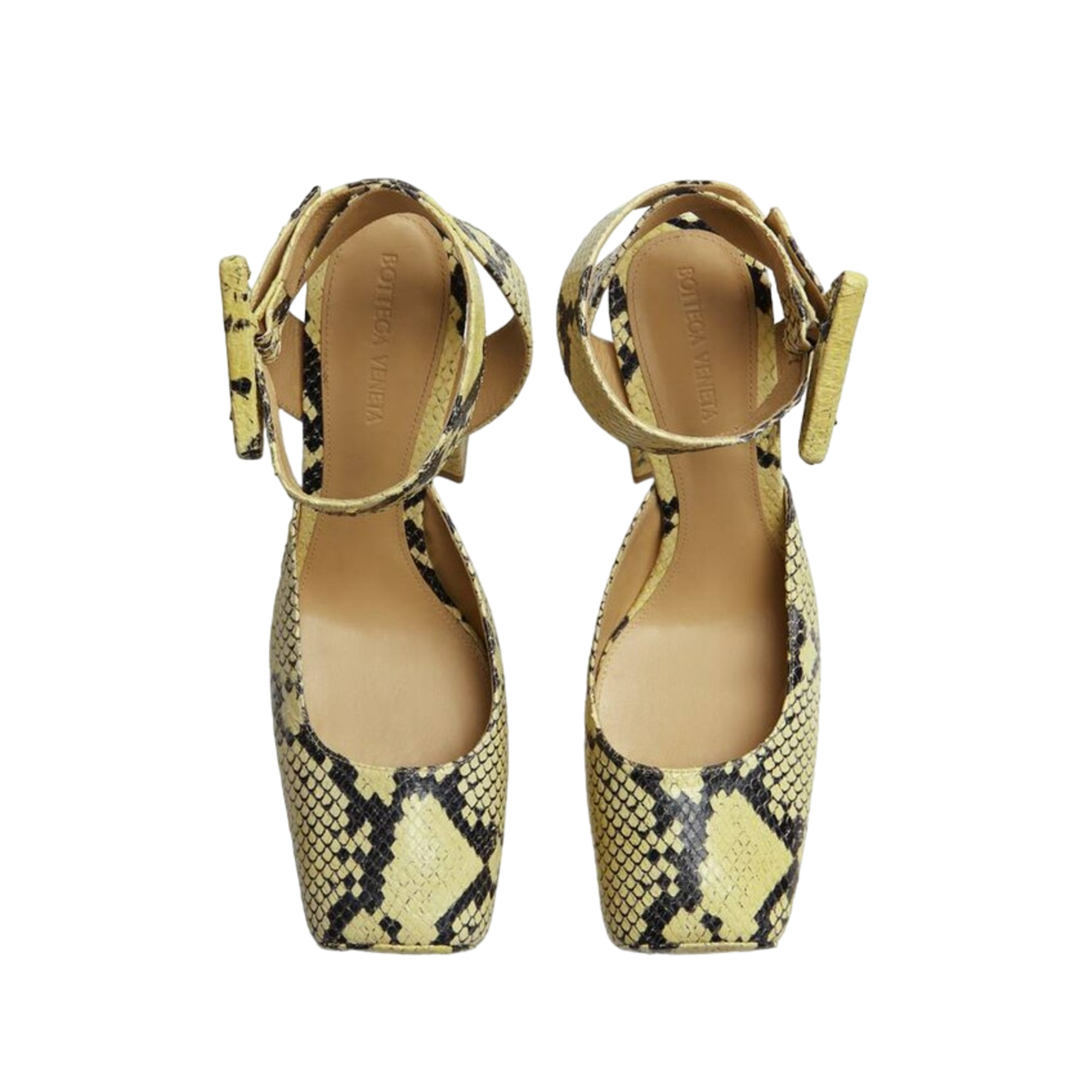 Bottega Veneta Faded Python Noir Tower Pumps - Picture 24 of 24