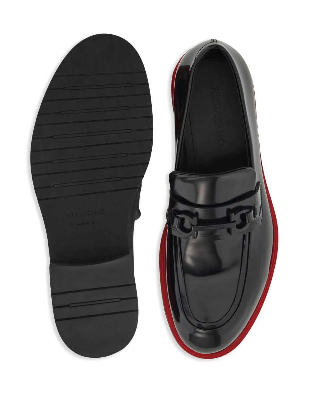 Ferragamo Gancini-Ornament Leather Mocassins - Picture 15 of 20