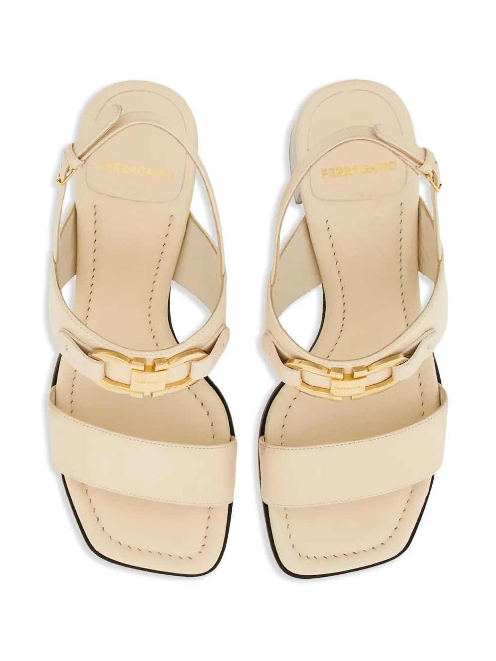 Ferragamo 55 mm Gancini-Schnalle Leder Sandalen 01G963769668 - Bild 9 von 25