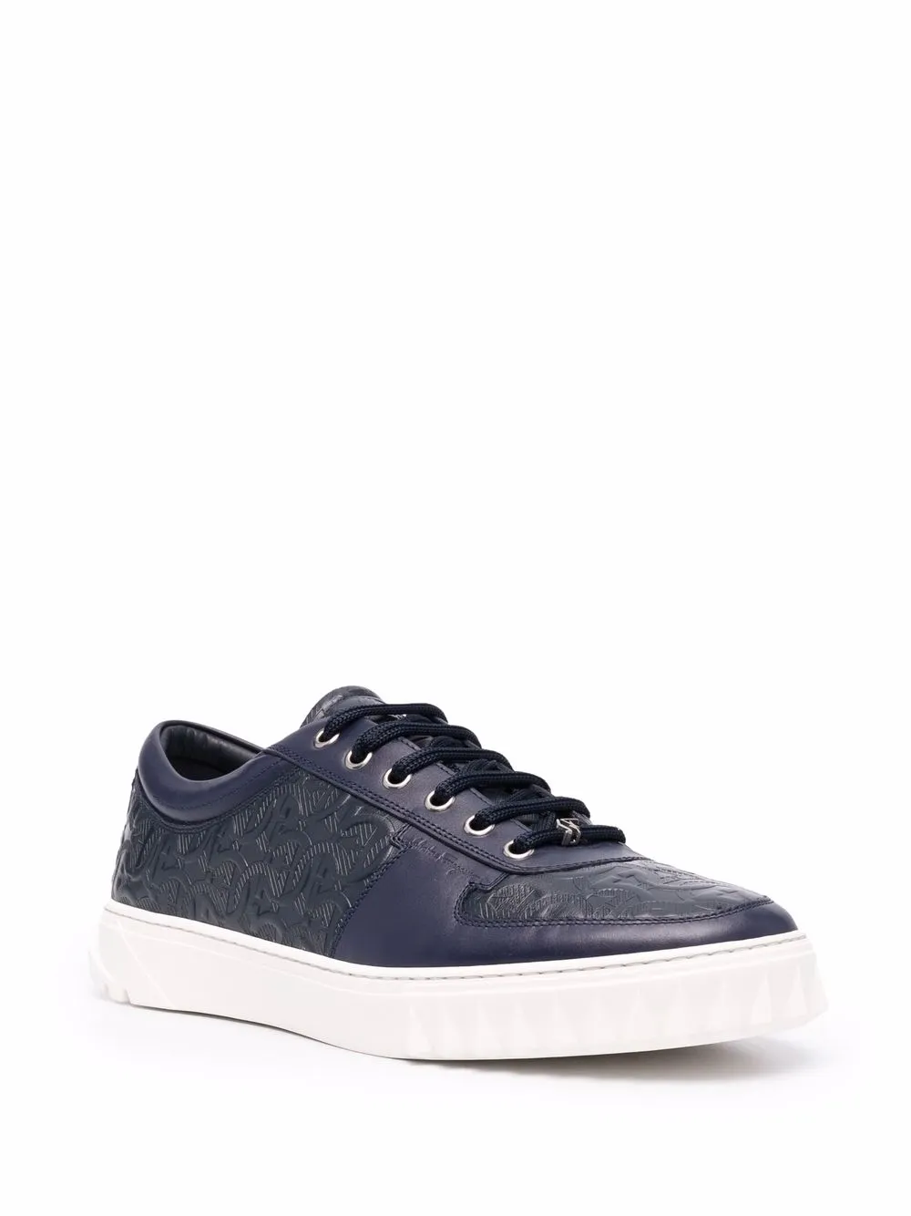 Ferragamo Gancini-Sneaker aus geprägtem Leder 02C093747189 - Bild 7 von 20