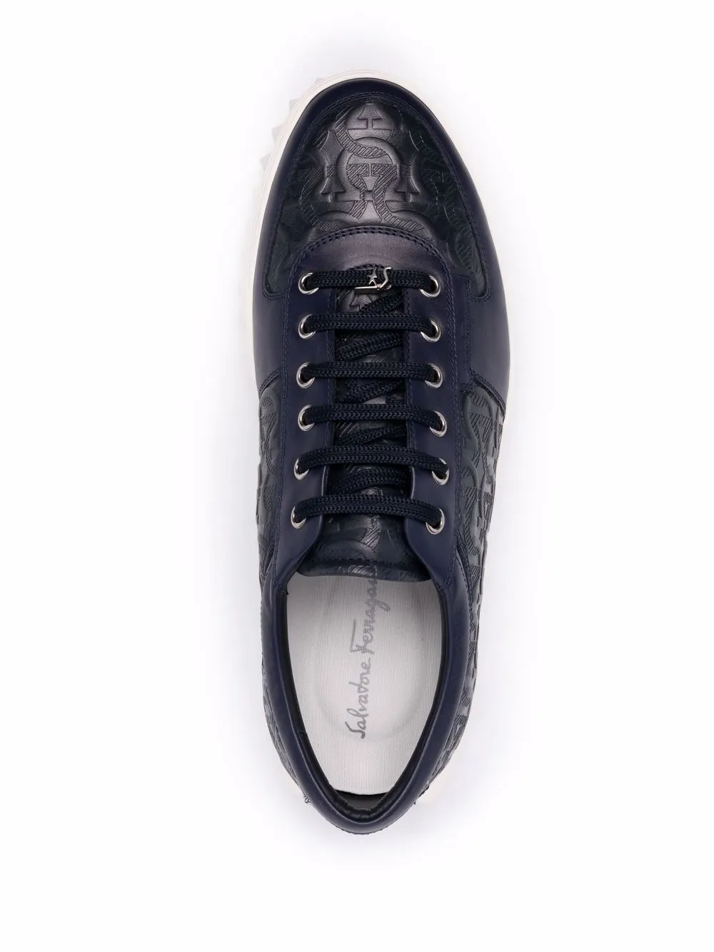 Ferragamo Gancini-Sneaker aus geprägtem Leder 02C093747189 - Bild 17 von 20