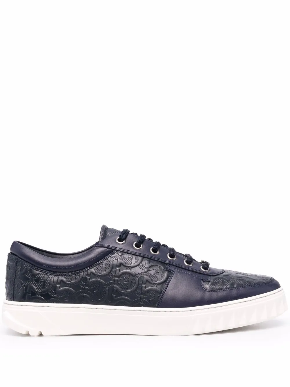Ferragamo Gancini-Sneaker aus geprägtem Leder 02C093747189 - Bild 20 von 20